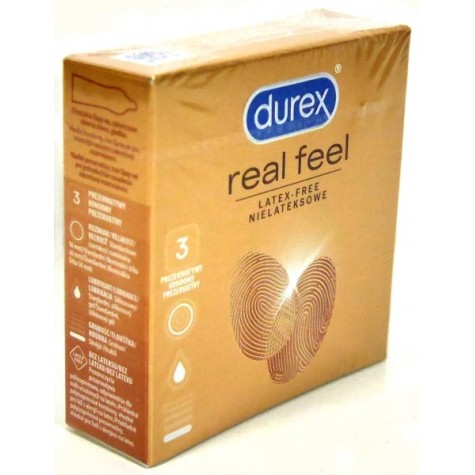 DUREX prezerwatywy REAL FEEL 3 szt. bezlateksowe