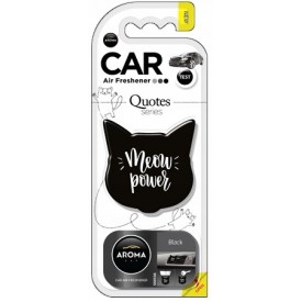 Aroma Car CAT QUOTES kot BLACK zawieszka zapach