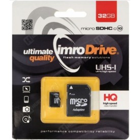 Karta pamięci micro SD 32 GB w zestawie z adapterem Imro