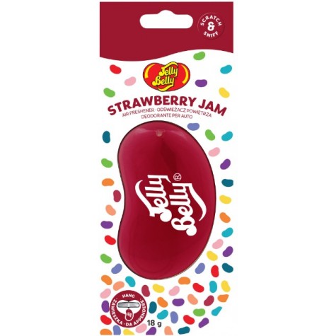 Jelly Belly 3D Zawieszka Zapachowa Strawberry Jam Truskawkowy Dżem