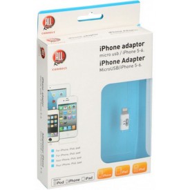 Adapter przejściówka Lightning/microUSB, do iPhona, iPada, uniwersalna