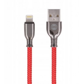 Kabel Tornado czerwony Iphone (USB - apple lightning) 3A 1M FOREVER