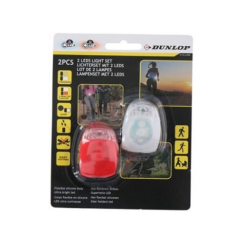 Dunlop Oświetlenie Rowerowe Lampki Silikonowe LED