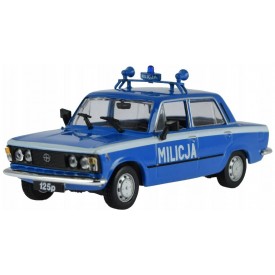 Kolekcja Samochody PRL-u Fiat 125p w barwach Milicji, model, zabawka