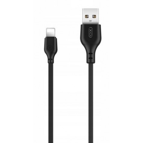 Kabel USB złącze Lightning 1 m, 2.1 A, czarny, do iPhone, iPad