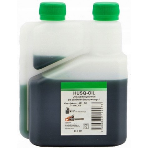 Olej do silników dwusuwowych Husq Oil 500 ml zielony 