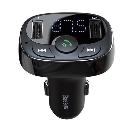 Transmiter FM z ładowarką samochodową Baseus Bluetooth Mp3 2x Usb