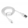 Kabel USB Micro 2.1A biały 1 metr XO