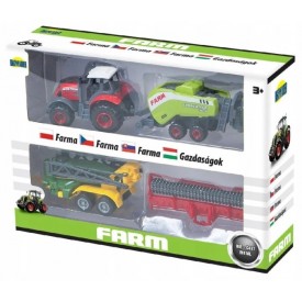 Zestaw traktor z maszynami rolniczymi Dromader dla dziecka na prezent