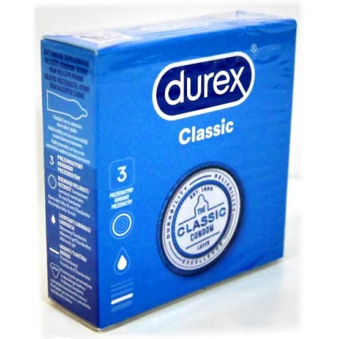 DUREX Prezerwatywy Classic natural klasyczne 3szt. 