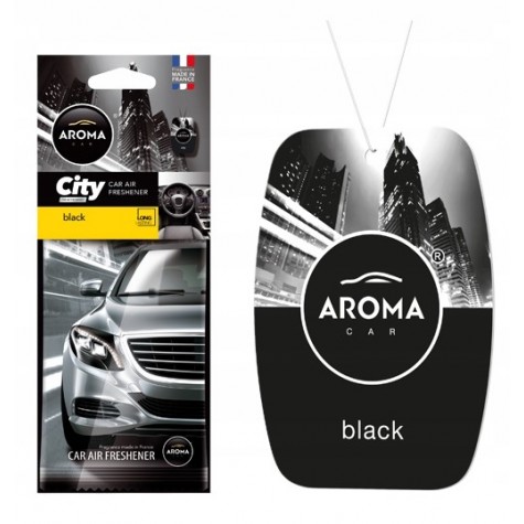 Aroma Car CITY CARD BLACK zapach zawieszka