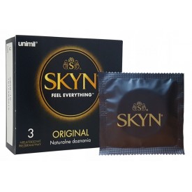 Unimil SKYN ORIGINAL Prezerwatywy naturalne bezlateksowe 3szt.