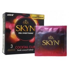 Unimil SKYN COCKTAIL CLUB Prezerwatywy aromatyzowane bezlateksowe