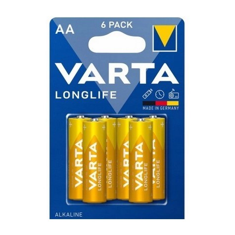 Baterie Alkaliczne Varta Longlife Lr6/aa 6 szt Alkaline