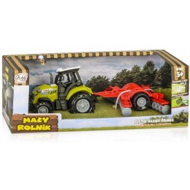 Traktor z agregatem uprawowym, zestaw małego rolnika, zabawka DAFFI