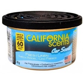 California Car Scents Fresh Linen Świeża Pościel puszka zapachowa 42g