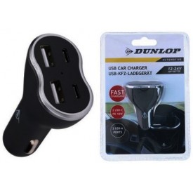 Ładowarka samochodowa Adapter Dunlop 4xUSB 2x USB-C 2x USB-A Power Delivery